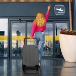 slimbridge 26" luggage wide handle hard case grey slimbridge 26" luggage wide handle hard case grey