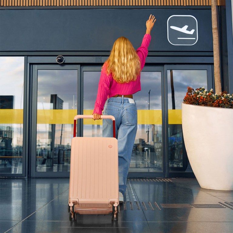 slimbridge 26" luggage wide handle hard case pink slimbridge 26" luggage wide handle hard case pink