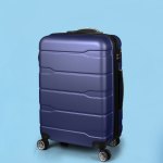 slimbridge 28" inch expandable luggage navy 28 inch