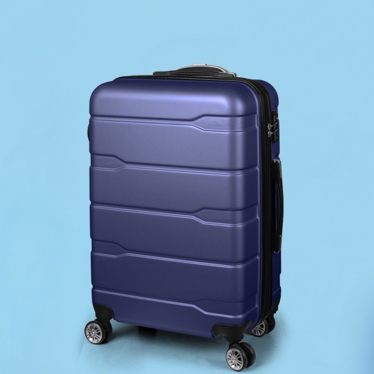 slimbridge 28" inch expandable luggage navy 28 inch