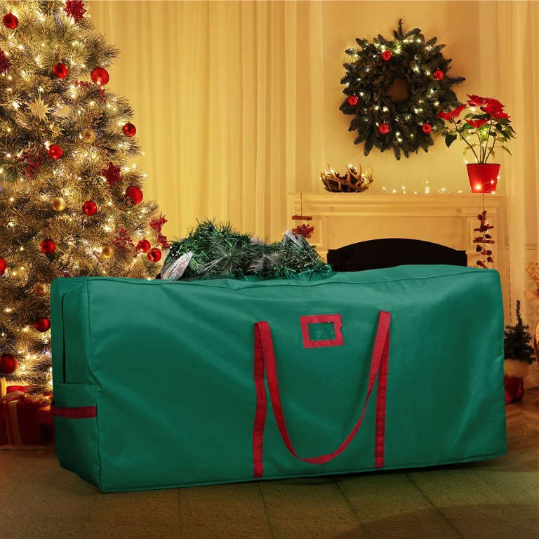 christmas tree storage bag large green