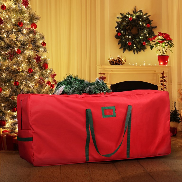 christmas tree storage bag large red