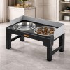 pawz elevated dog bowls pet feeder 6 height adjustable raised food water large