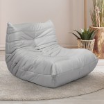 levede floor chair caterpillar sofa grey
