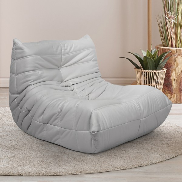 levede floor chair caterpillar sofa grey