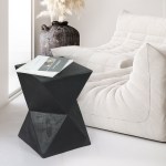 levede side table terrazzo geometric
