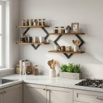 levede wall shelf floating 2 tier storage decorative bookshelf 2 pcs living room