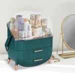 makeup storage case cosmetic organiser green