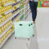 folding shopping trolley cart portable green folding shopping trolley cart portable green