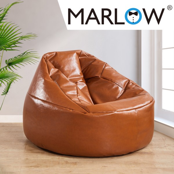 marlow bean bag chair cover pu couch tan marlow bean bag chair cover pu couch tan