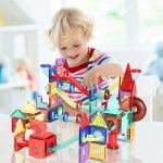 kids magnetic tiles blocks dinosaur