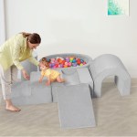 bopeep kids foam blocks play set pit climb crawl slide soft toddlers toys indoor