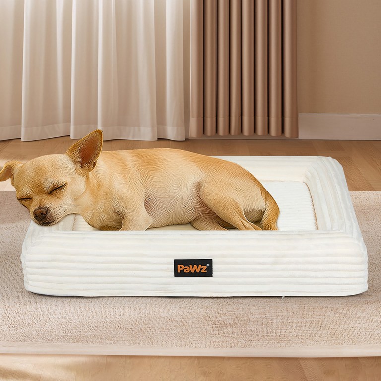 pawz m size orthopedic dog bed with corduroy removable cover waterproof washable beige pawz m size orthopedic dog bed with corduroy removable cover waterproof washable beige