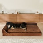 pawz orthopedic dog bed l coffee pawz orthopedic dog bed l coffee
