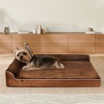 pawz orthopedic dog bed m coffee