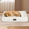 pawz xl size orthopedic dog bed with corduroy removable cover waterproof washable beige pawz xl size orthopedic dog bed with corduroy removable cover waterproof washable beige
