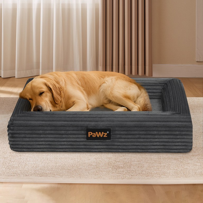 pawz xl size orthopedic dog bed with corduroy removable cover waterproof washable grey pawz xl size orthopedic dog bed with corduroy removable cover waterproof washable grey