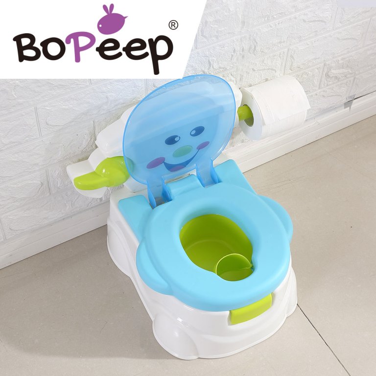 bopeep kids potty trainer seat safety blue