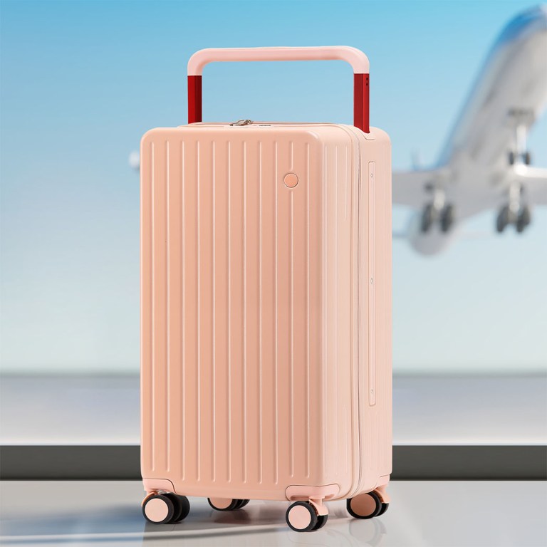 slimbridge 26" luggage wide handle hard case pink slimbridge 26" luggage wide handle hard case pink