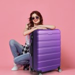 slimbridge 28" luggage case suitcase purple 28 inch slimbridge 28" luggage case suitcase purple 28 inch