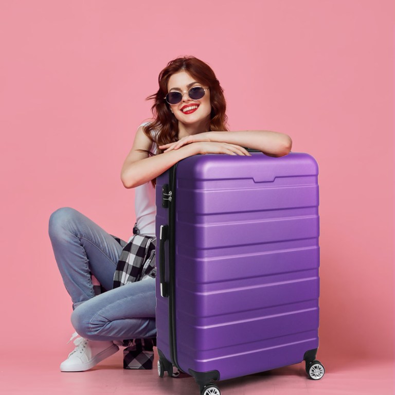 slimbridge 28" luggage case suitcase purple 28 inch slimbridge 28" luggage case suitcase purple 28 inch