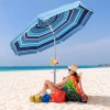mountview 2.2m outdoor beach umbrellas sand blue