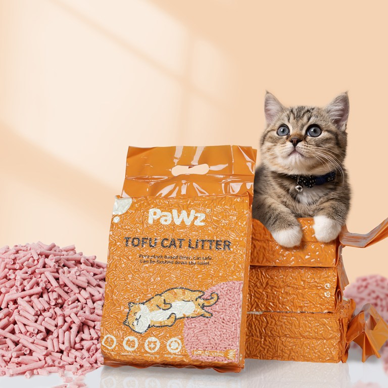 pawz 2.5kg tofu cat litter clumping watermelon x1