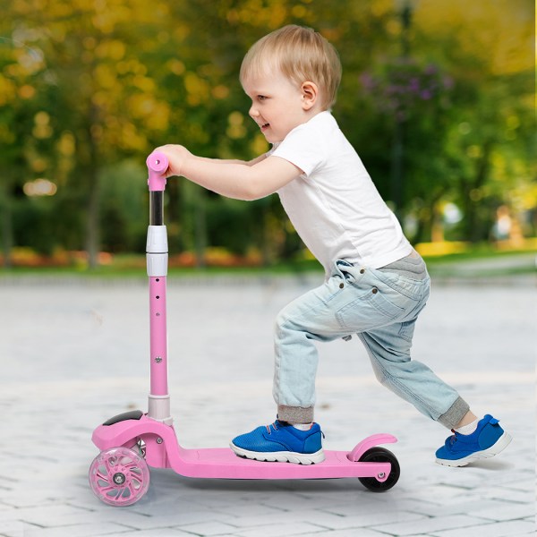 bopeep foldable kids scooter led music pink bopeep foldable kids scooter led music pink