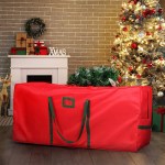 christmas tree storage bag large red