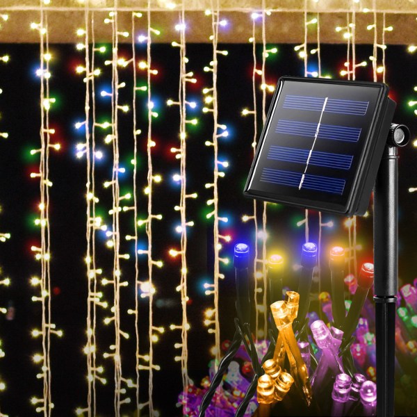 42m 400led string solar powered fairy