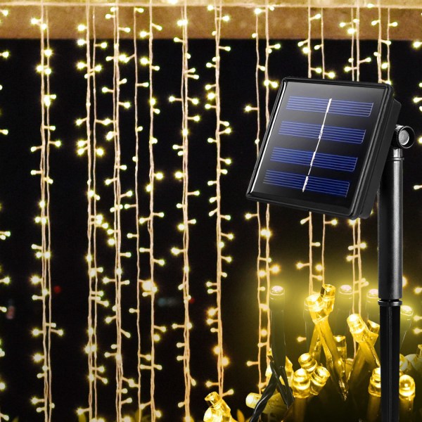52m 500led string solar powered fairy