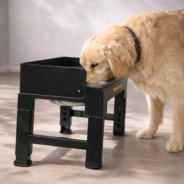 pawz elevated dog bowls pet feeder 6 height adjustable raised food water large pawz elevated dog bowls pet feeder 6 height adjustable raised food water large