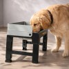 pawz elevated dog bowls pet feeder 6 height adjustable raised food water large