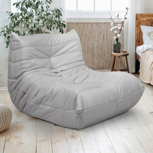 levede floor chair caterpillar sofa grey