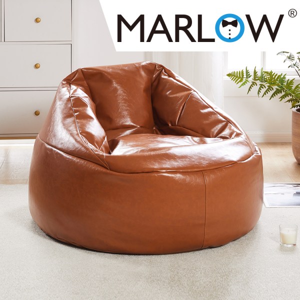 marlow bean bag chair cover pu couch tan marlow bean bag chair cover pu couch tan