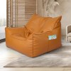 marlow bean bag chair cover pu indoor brown