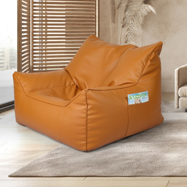 marlow bean bag chair cover pu indoor brown