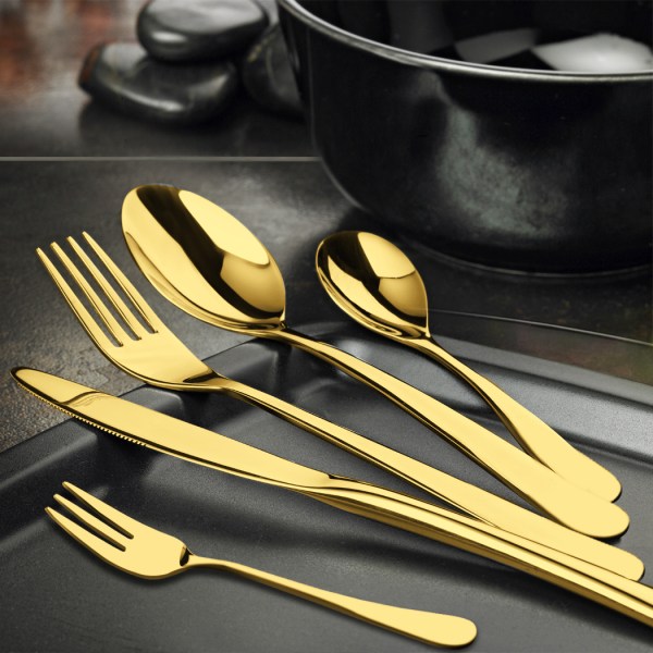stainless steel cutlery set travel knife gold stainless steel cutlery set travel knife gold