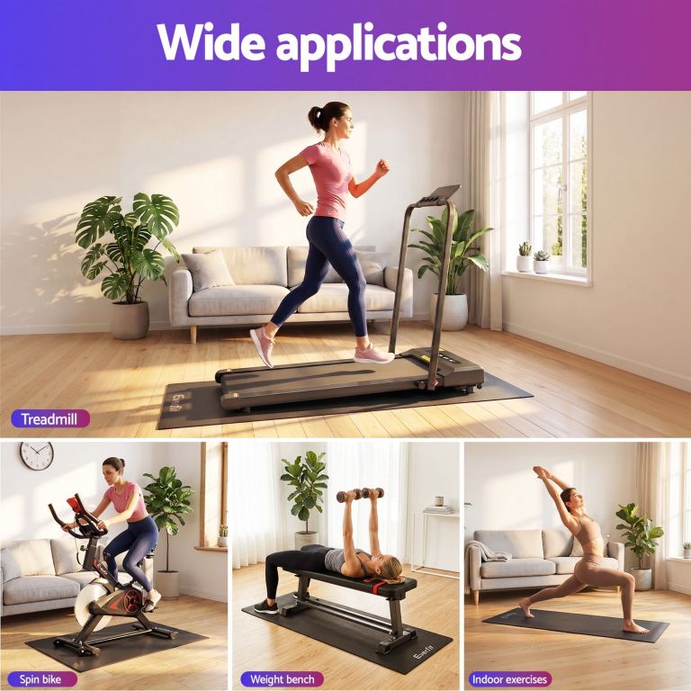 everfit exercise equipment mat treadmill floor rug home gym fitness yoga 1.5m