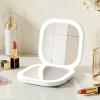embellir led compact mirror lighted travel makeup mirror pocket sized 1x 10x magnification square white embellir led compact mirror lighted travel makeup mirror pocket sized 1x 10x magnification square white