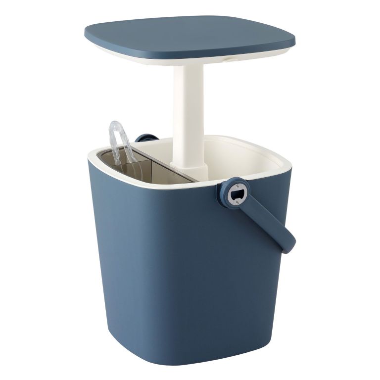 gardeon 2 in 1 outdoor bar table portable ice bucket cooler 15l tong blue gardeon 2 in 1 outdoor bar table portable ice bucket cooler 15l tong blue