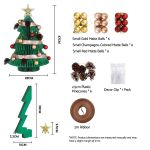 jingle jollys paper christmas tree 47cm w/ star topper xmas decor tabletop green diy ornament set jingle jollys paper christmas tree 47cm w/ star topper xmas decor tabletop green diy ornament set