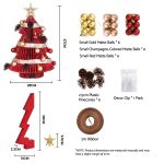 jingle jollys paper christmas tree 47cm w/ star topper xmas decoration tabletop red diy ornament set jingle jollys paper christmas tree 47cm w/ star topper xmas decoration tabletop red diy ornament set