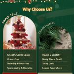 jingle jollys paper christmas tree 47cm w/ star topper xmas decoration tabletop red diy ornament set jingle jollys paper christmas tree 47cm w/ star topper xmas decoration tabletop red diy ornament set