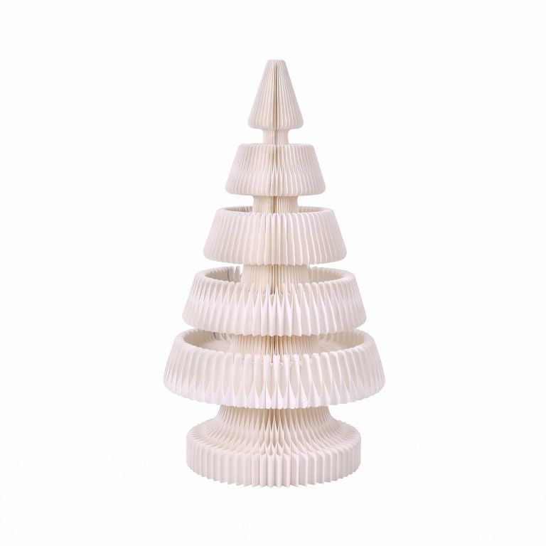 jingle jollys paper christmas tree 114cm w/ star topper leds xmas decorations kit home office white jingle jollys paper christmas tree 114cm w/ star topper leds xmas decorations kit home office white