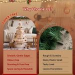 jingle jollys paper christmas tree 114cm w/ star topper leds xmas decorations kit home office white jingle jollys paper christmas tree 114cm w/ star topper leds xmas decorations kit home office white