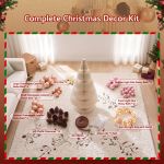 jingle jollys paper christmas tree 114cm w/ star topper leds xmas decorations kit home office white jingle jollys paper christmas tree 114cm w/ star topper leds xmas decorations kit home office white