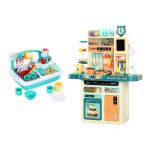 keezi 2 piece kids pretend kitchen and washing playset sink toys
