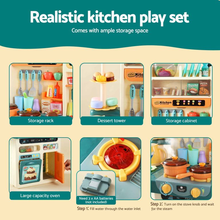 keezi 2 piece kids pretend kitchen playset water toys fishing game food play keezi 2 piece kids pretend kitchen playset water toys fishing game food play