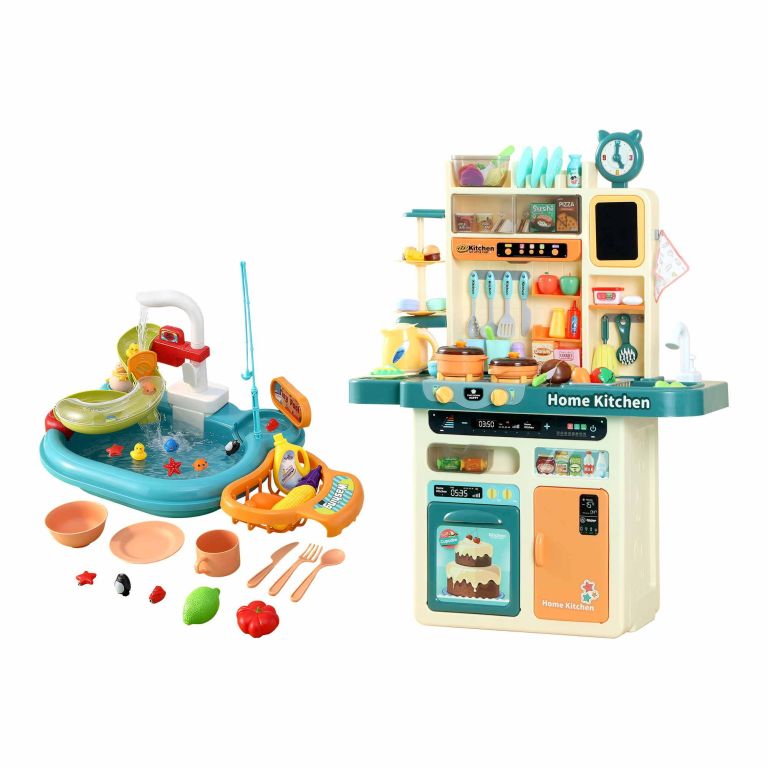 keezi 2 piece kids pretend kitchen playset water toys fishing game food play keezi 2 piece kids pretend kitchen playset water toys fishing game food play